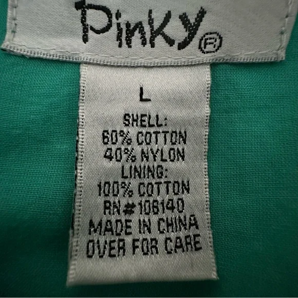 Pinky Women L Green Off White Lace Overlay Sleeveless Mini/Midi Round Neck Dress - Picture 15 of 16